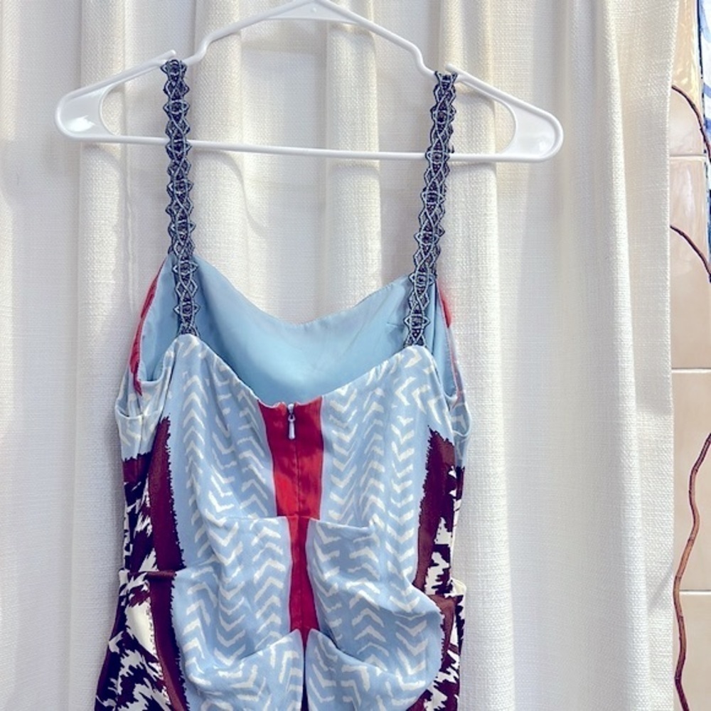 NWOT Women’s Nicole Miller Studio 92% Silk & 8% Spandex Abstract Print Dress 8 - Picture 6 of 8